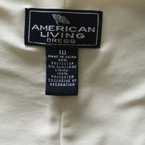 American Living Knee Length Dress in Winter White Size 10 - Picture 5 of 5